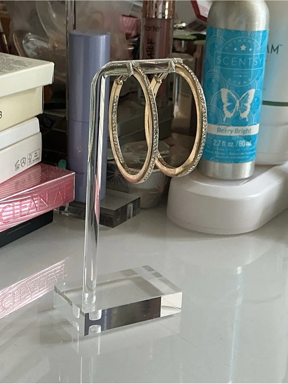 N/A goldtone hoops